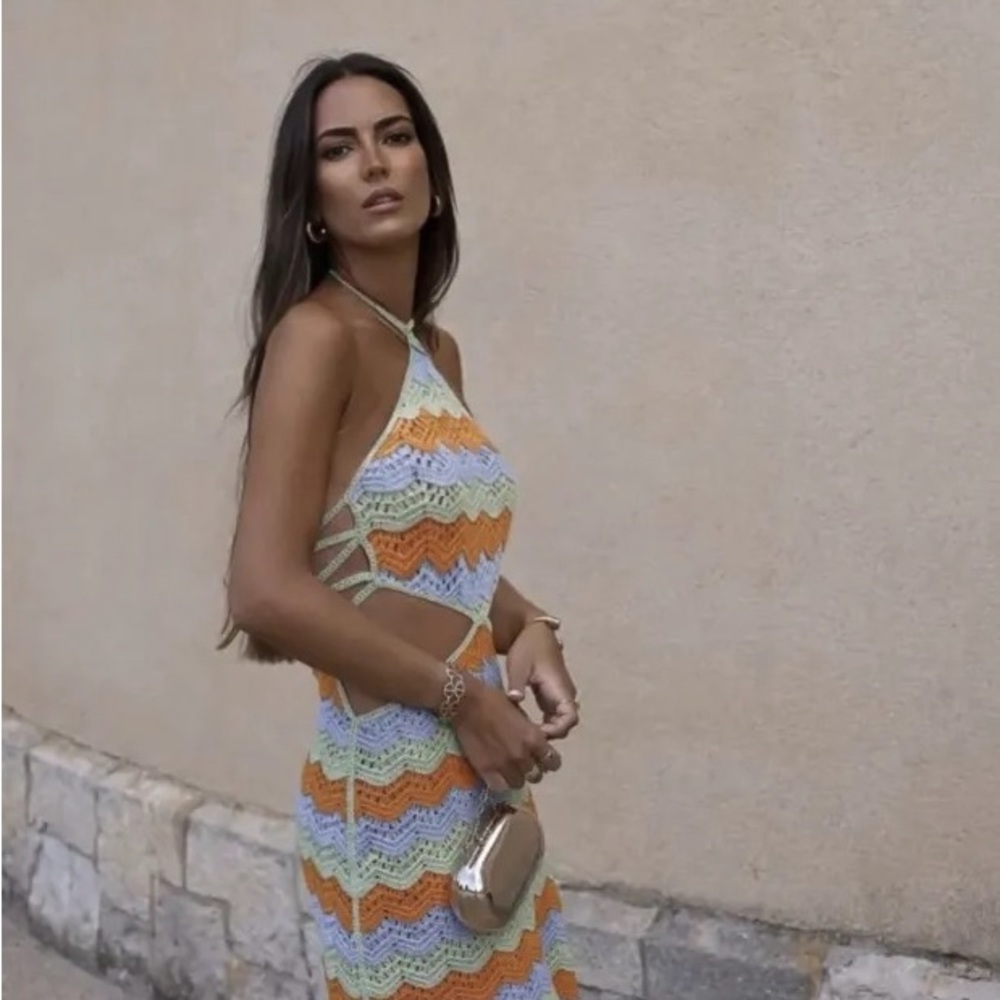 Zara cut out crochet dress - Picture 2 of 7